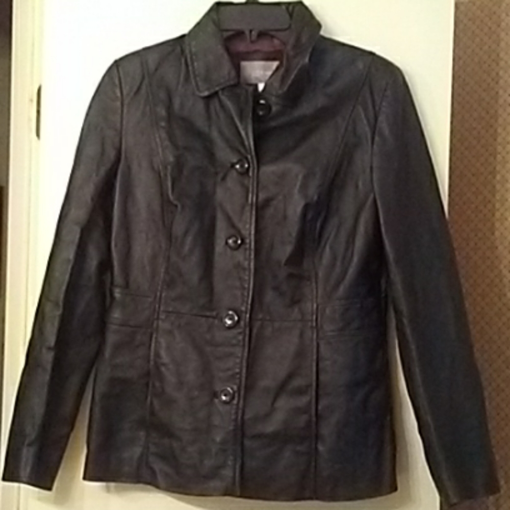 Croft & Barrow Leather Ladies Jacket